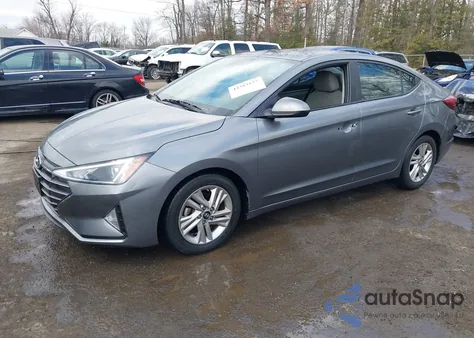 2019 Hyundai Elantra Sel z USA, uszkodzony, nr VIN 5NPD84LF9KH464556